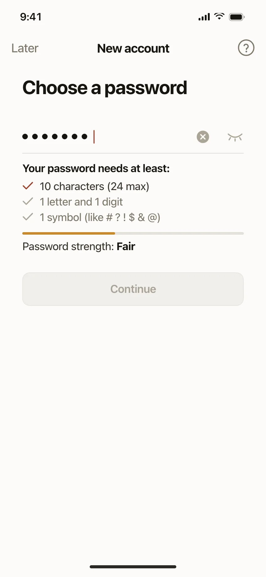Checklist