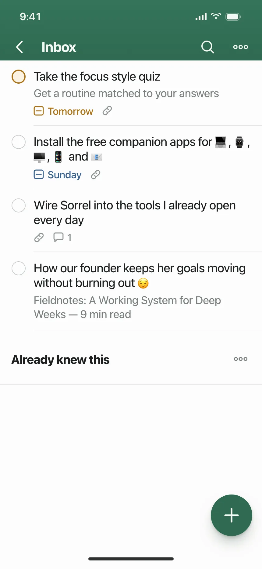 Checklist