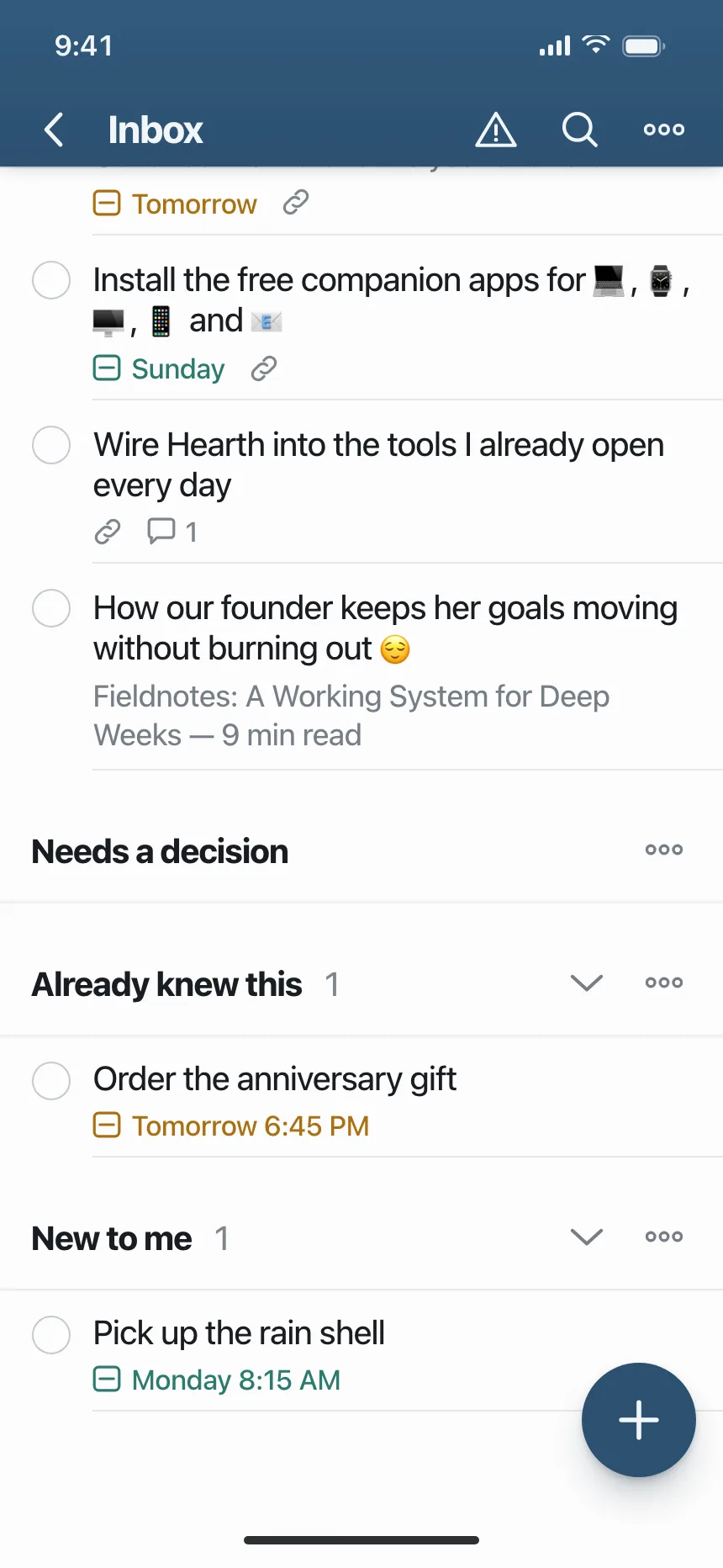 Checklist