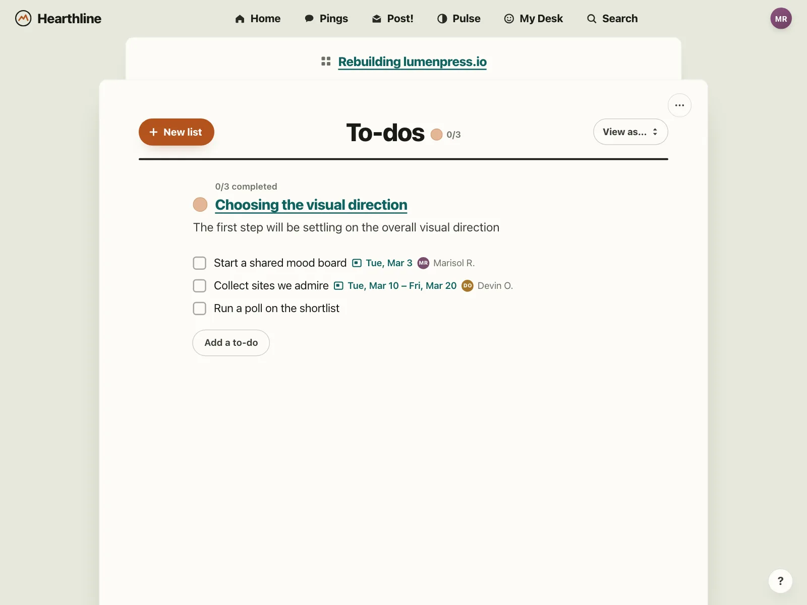 Checklist
