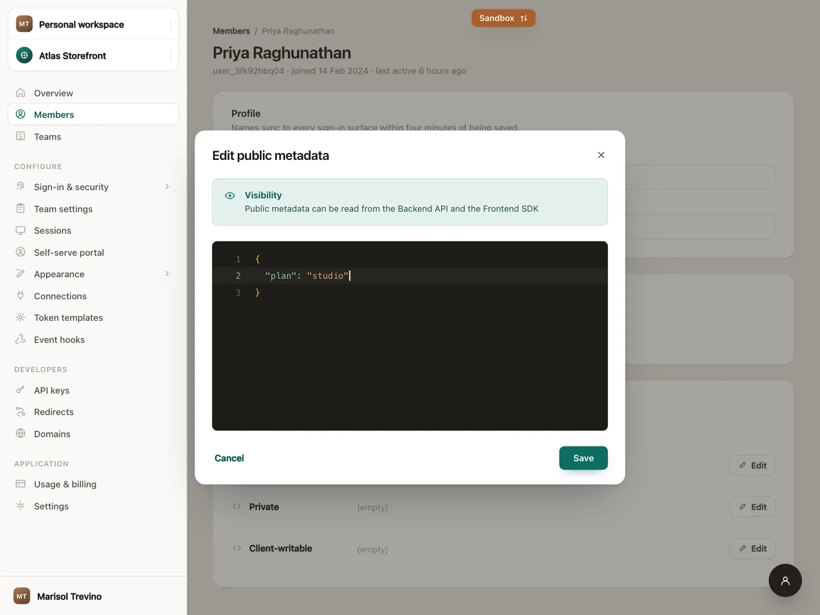 Code editor