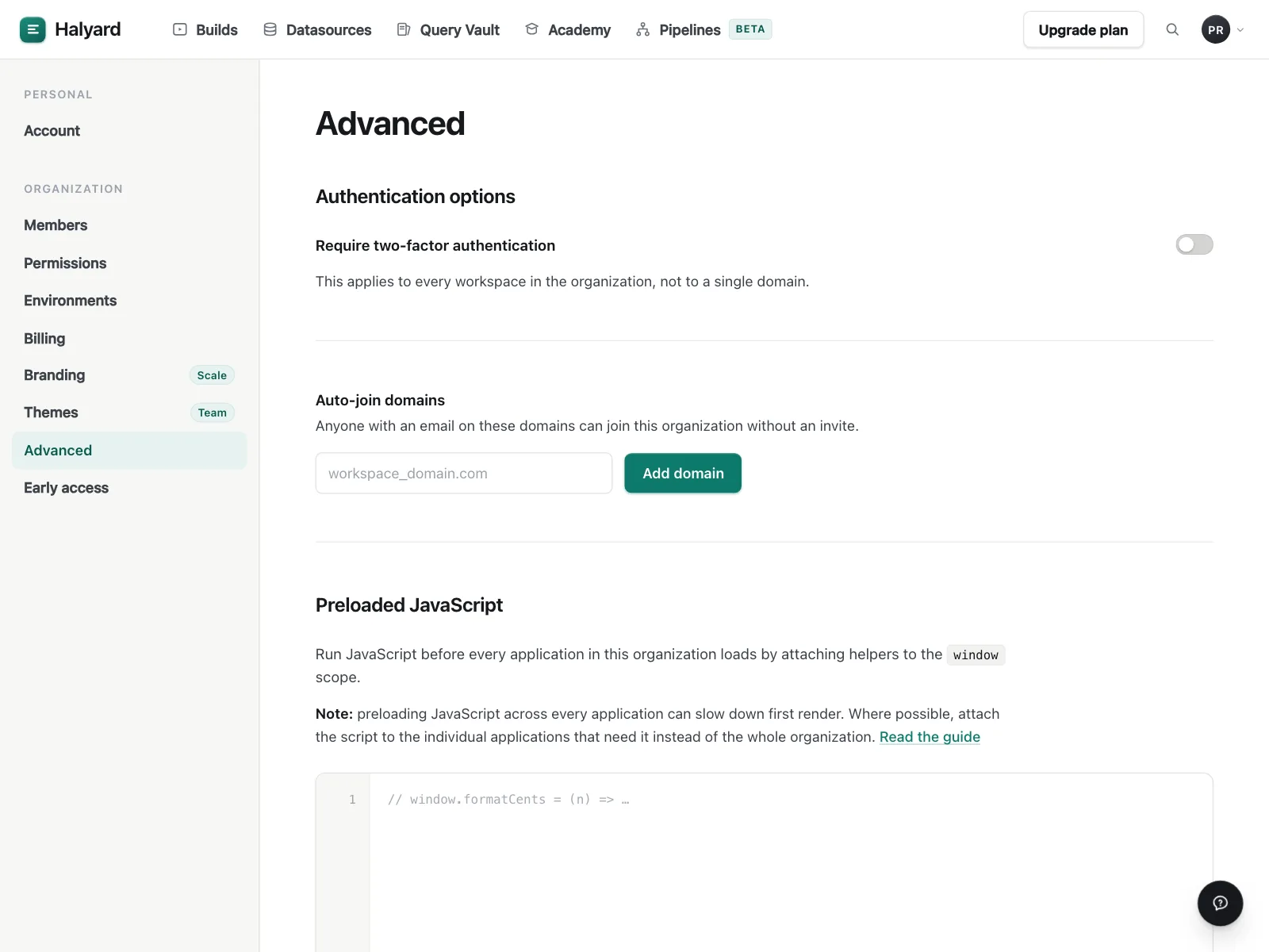 Code editor