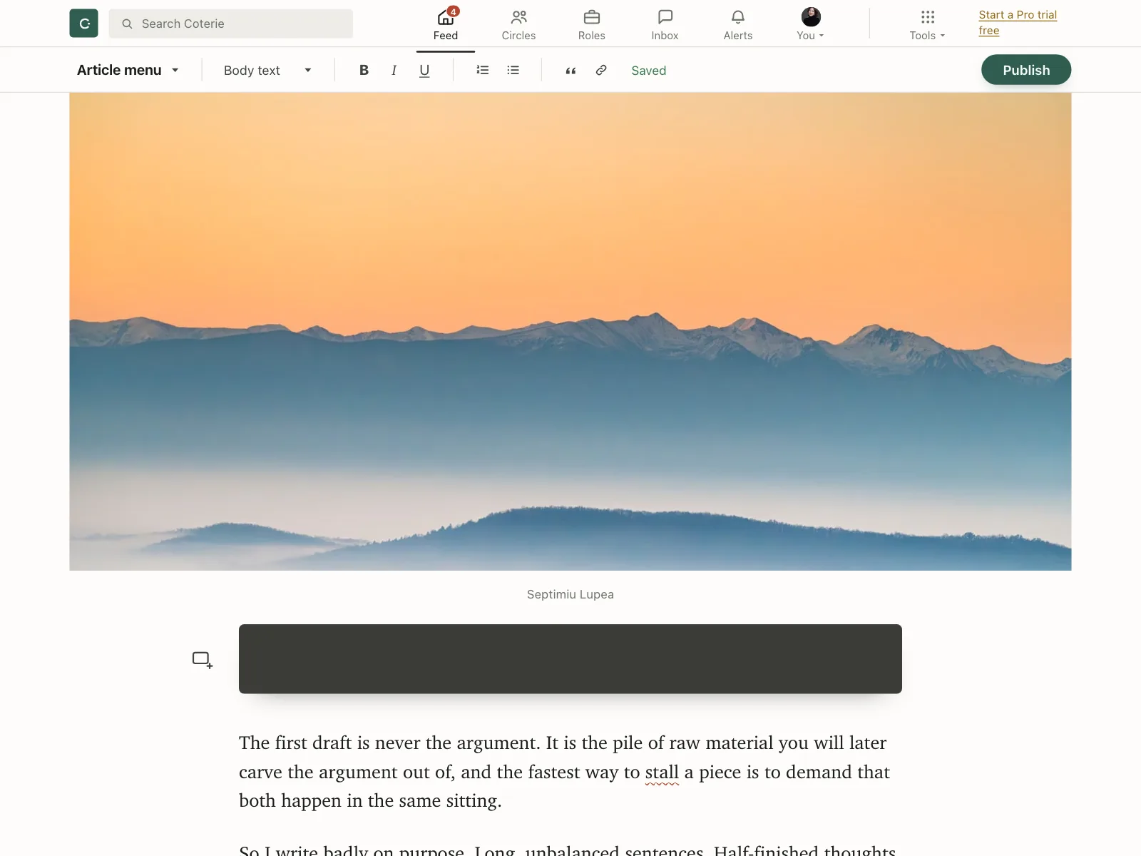 Code editor