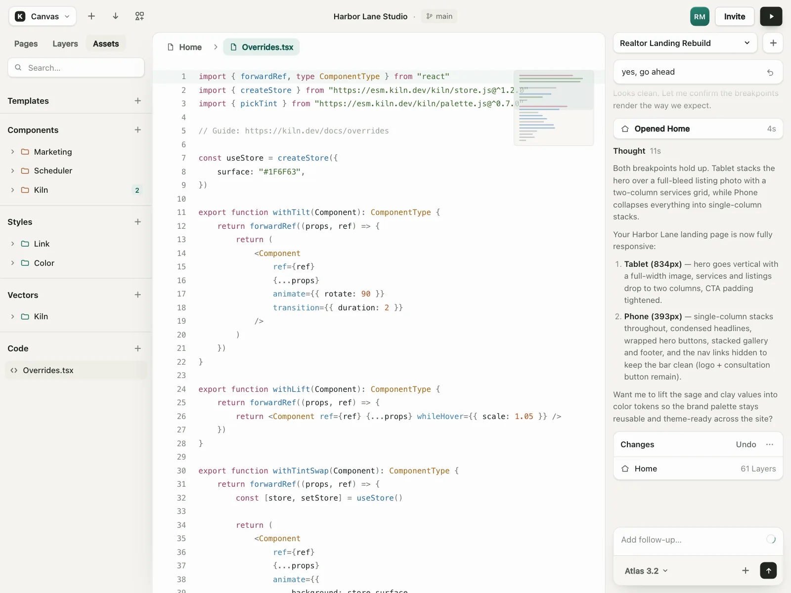 Code editor