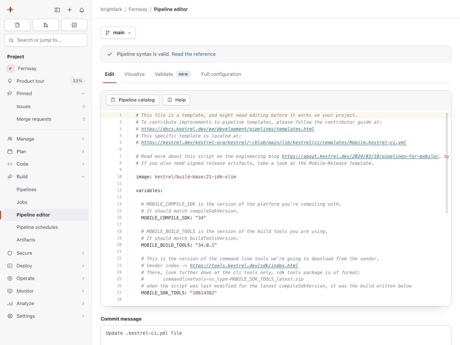 Code editor