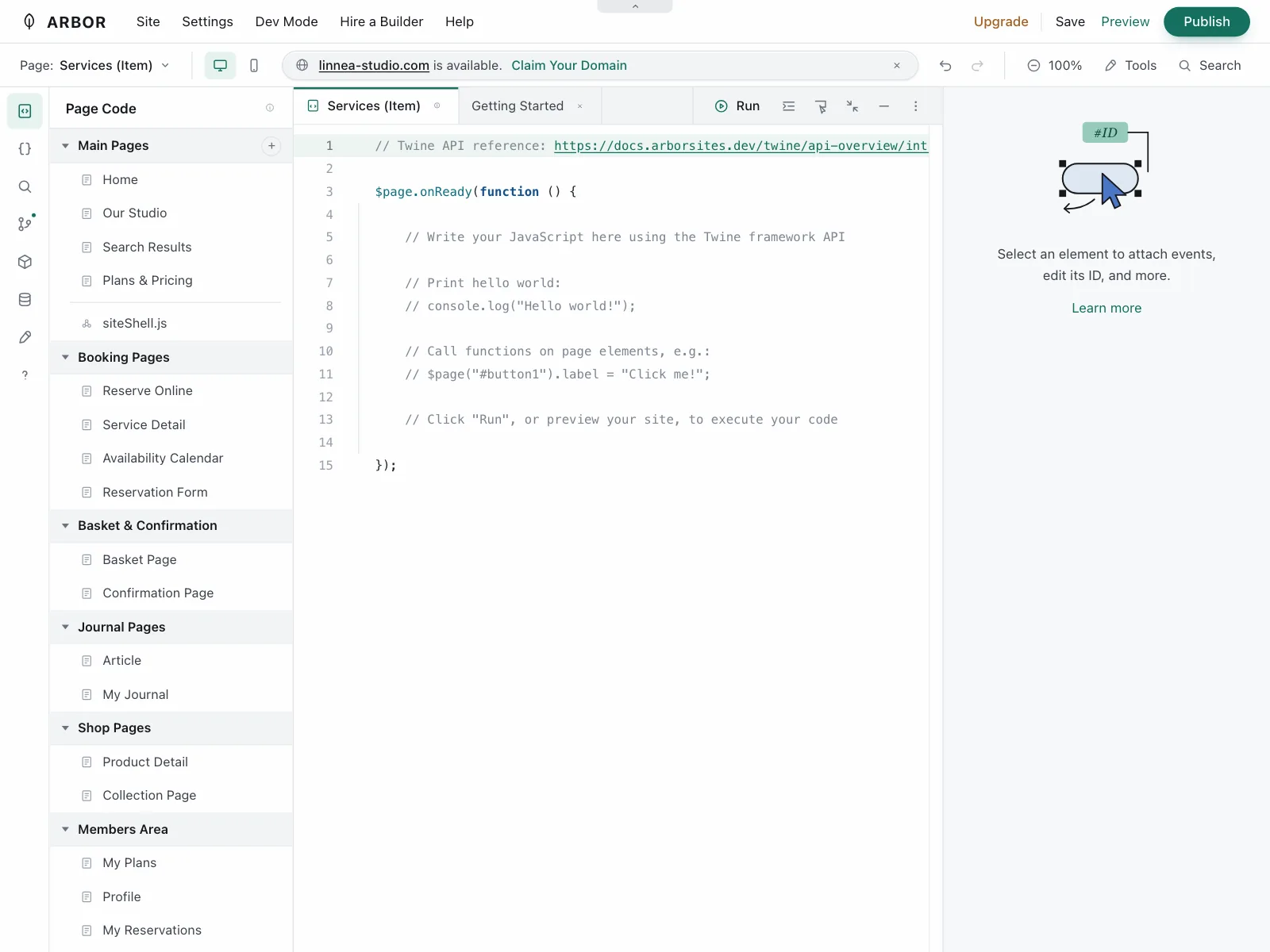Code editor