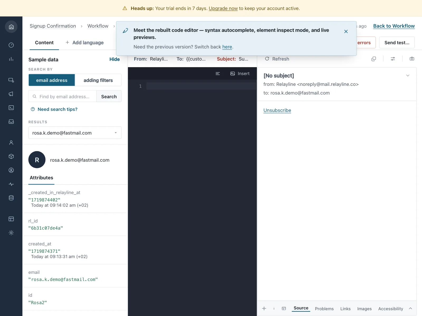Code editor