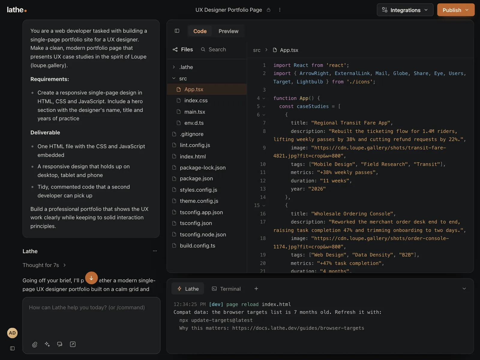 Code editor