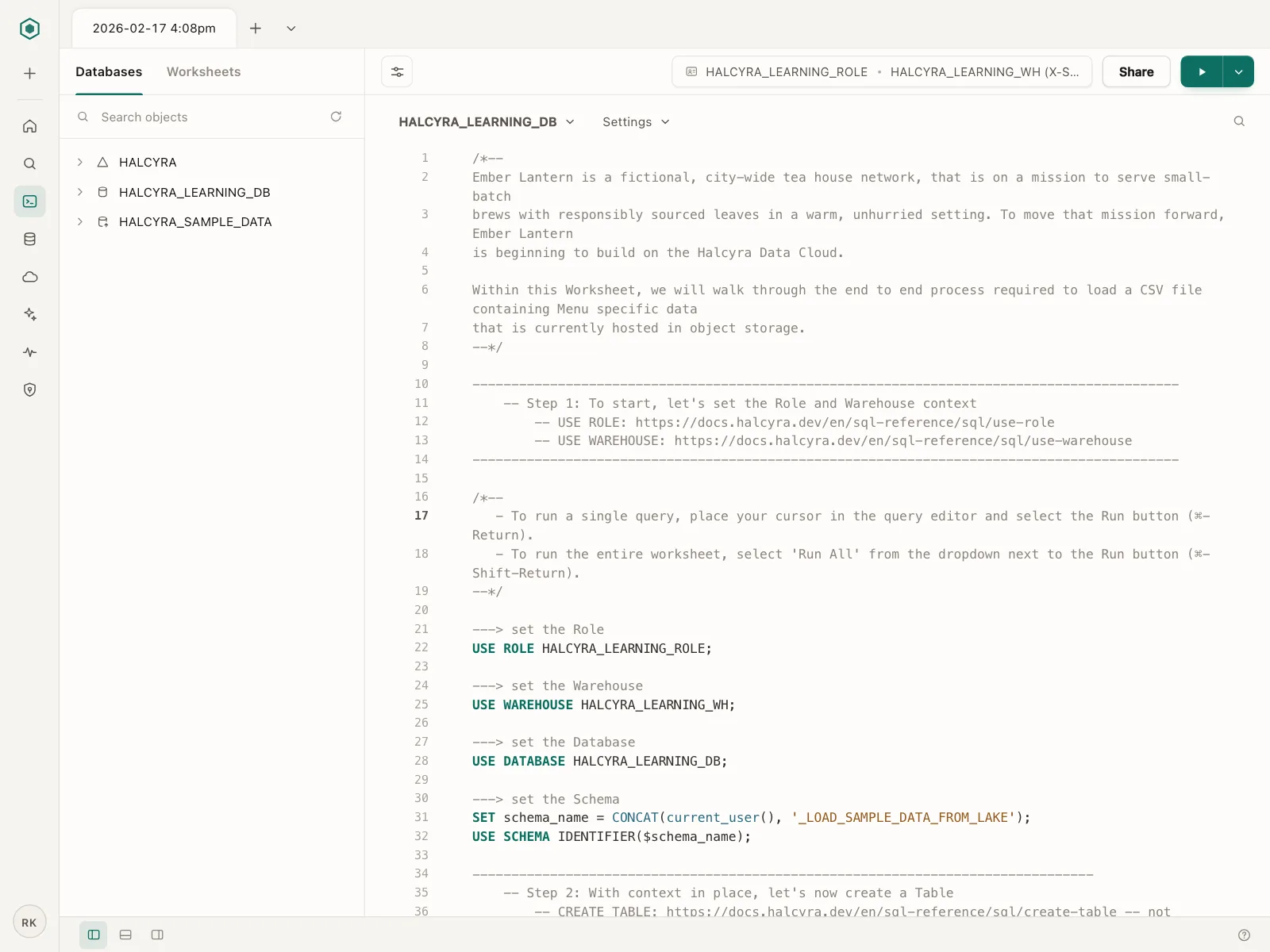 Code editor