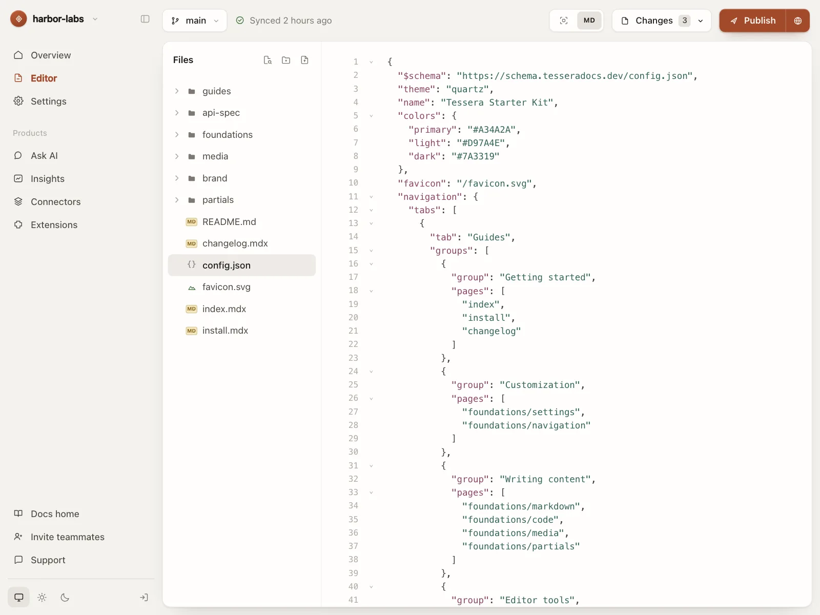 Code editor