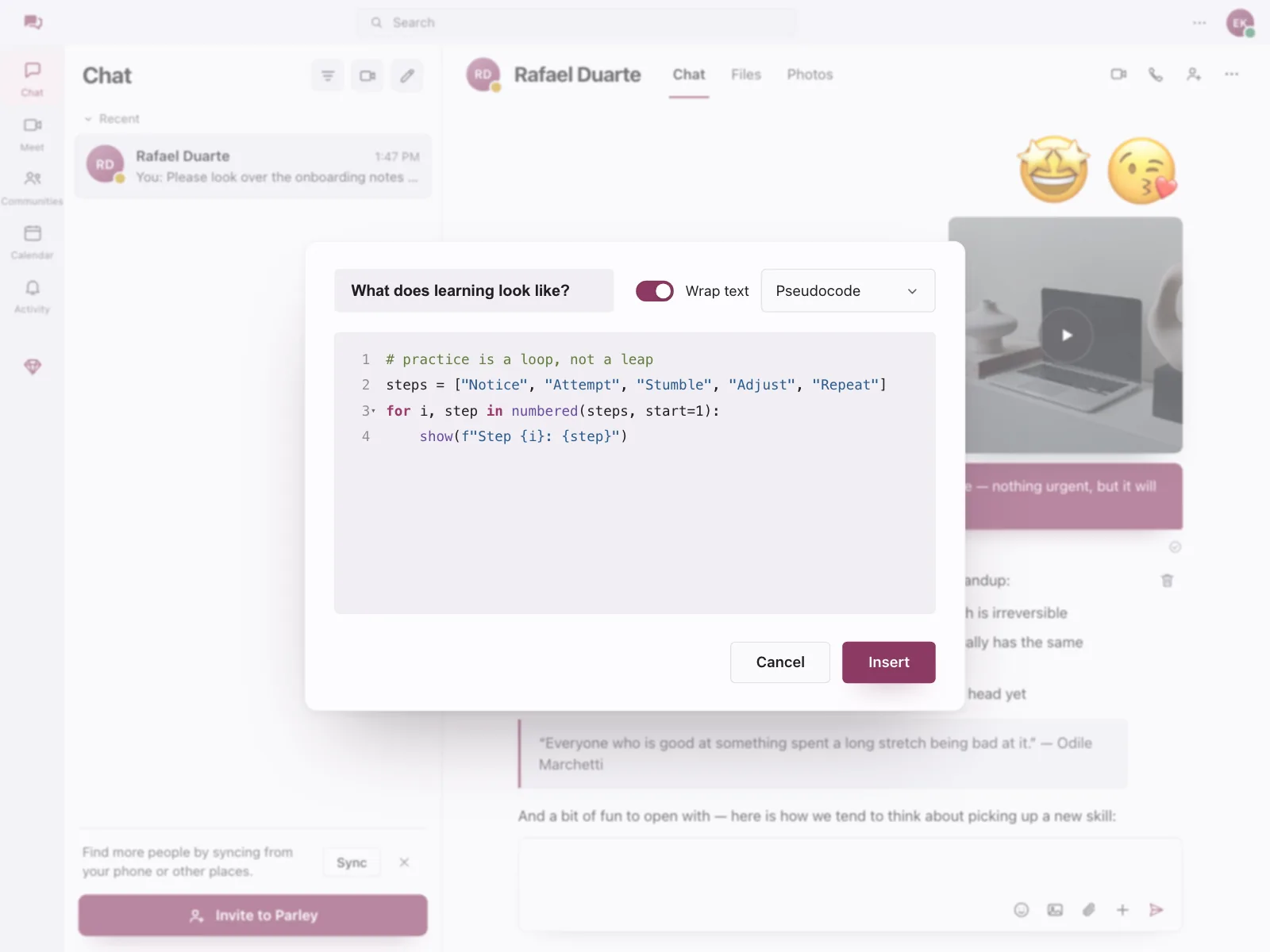 Code editor