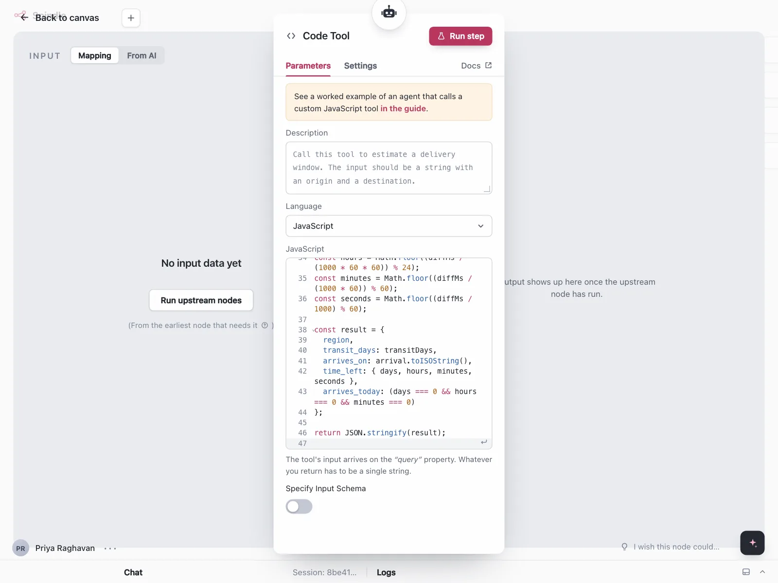 Code editor