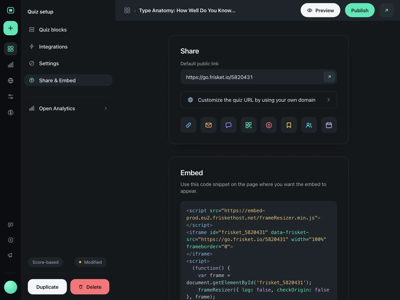 Code snippet
