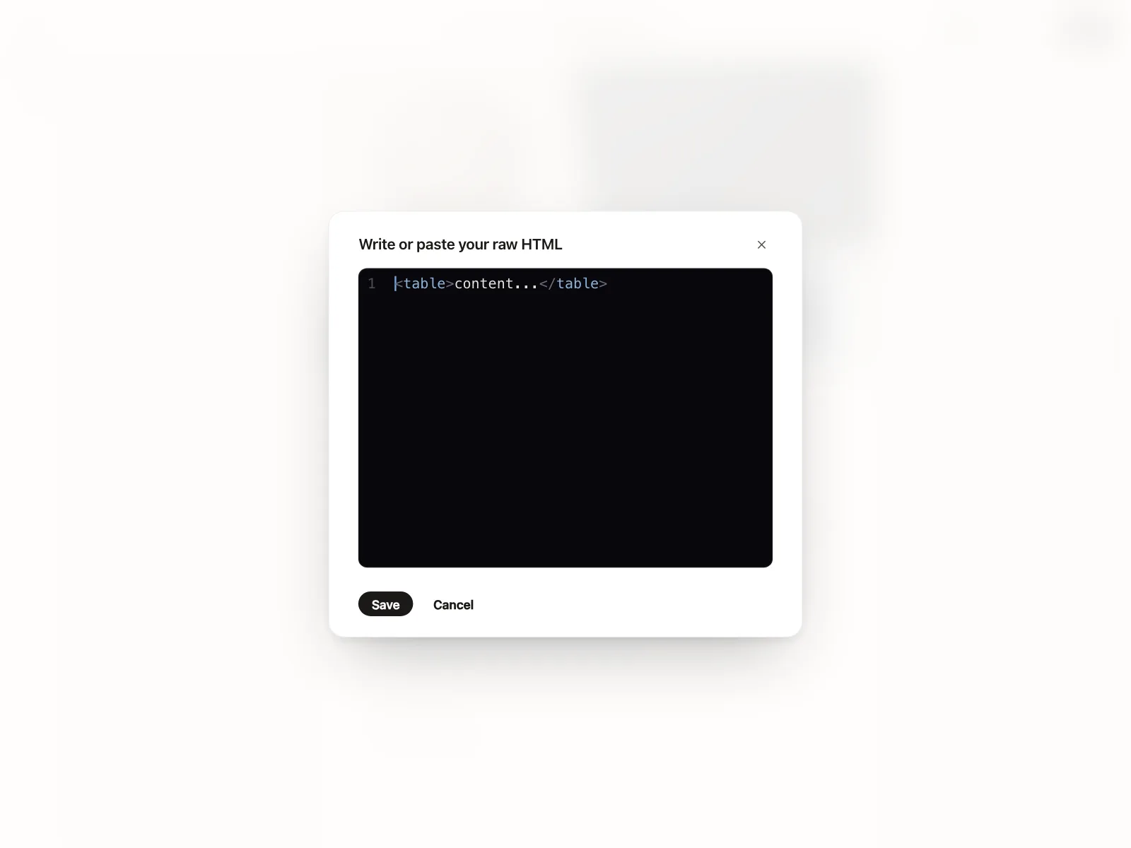 Code snippet