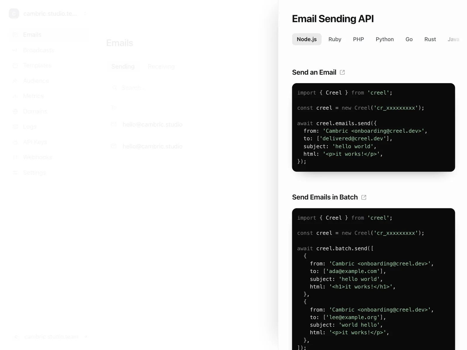 Code snippet