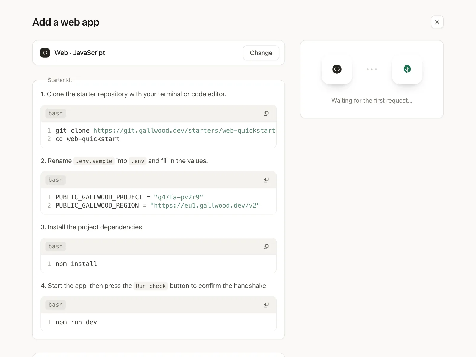 Code snippet