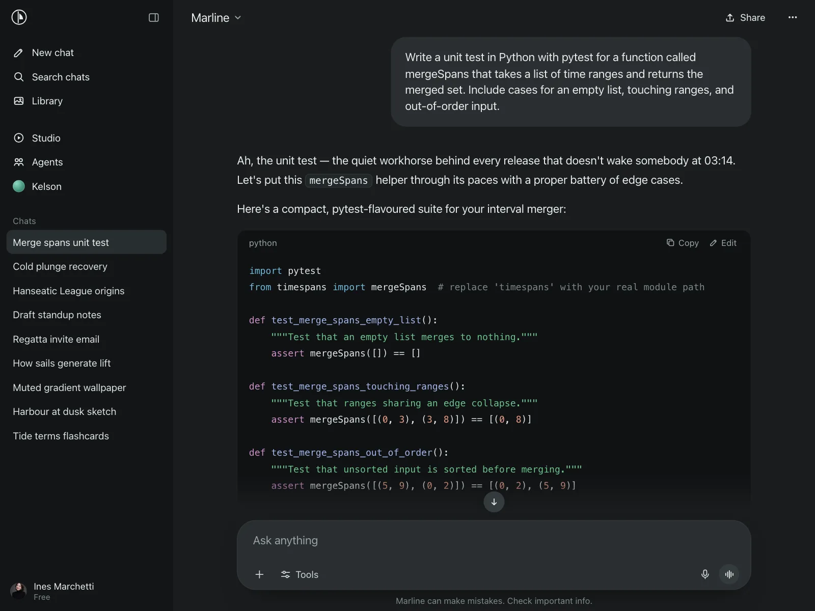 Code snippet