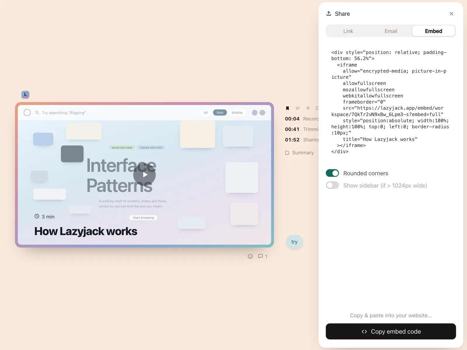Code snippet