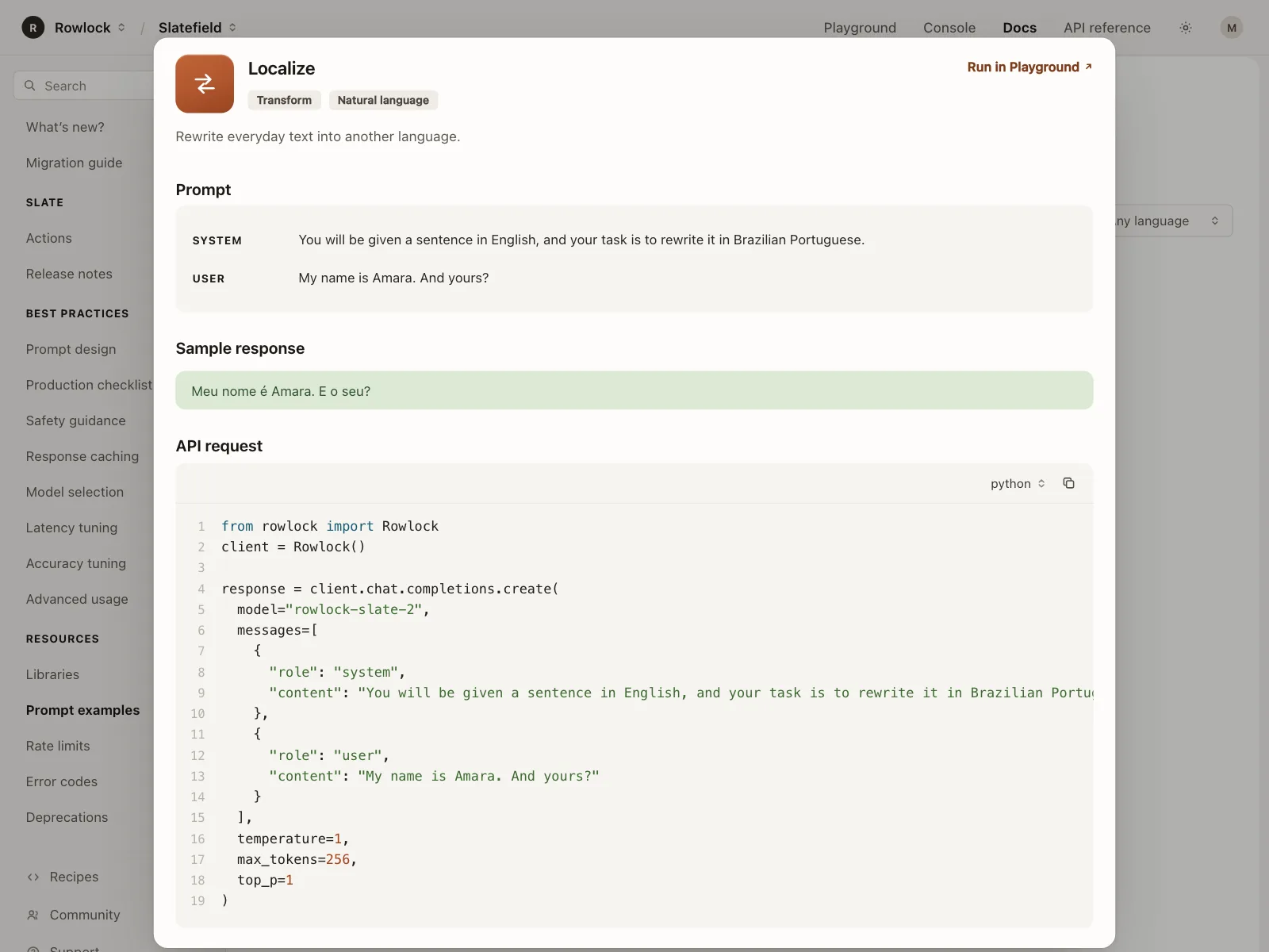 Code snippet
