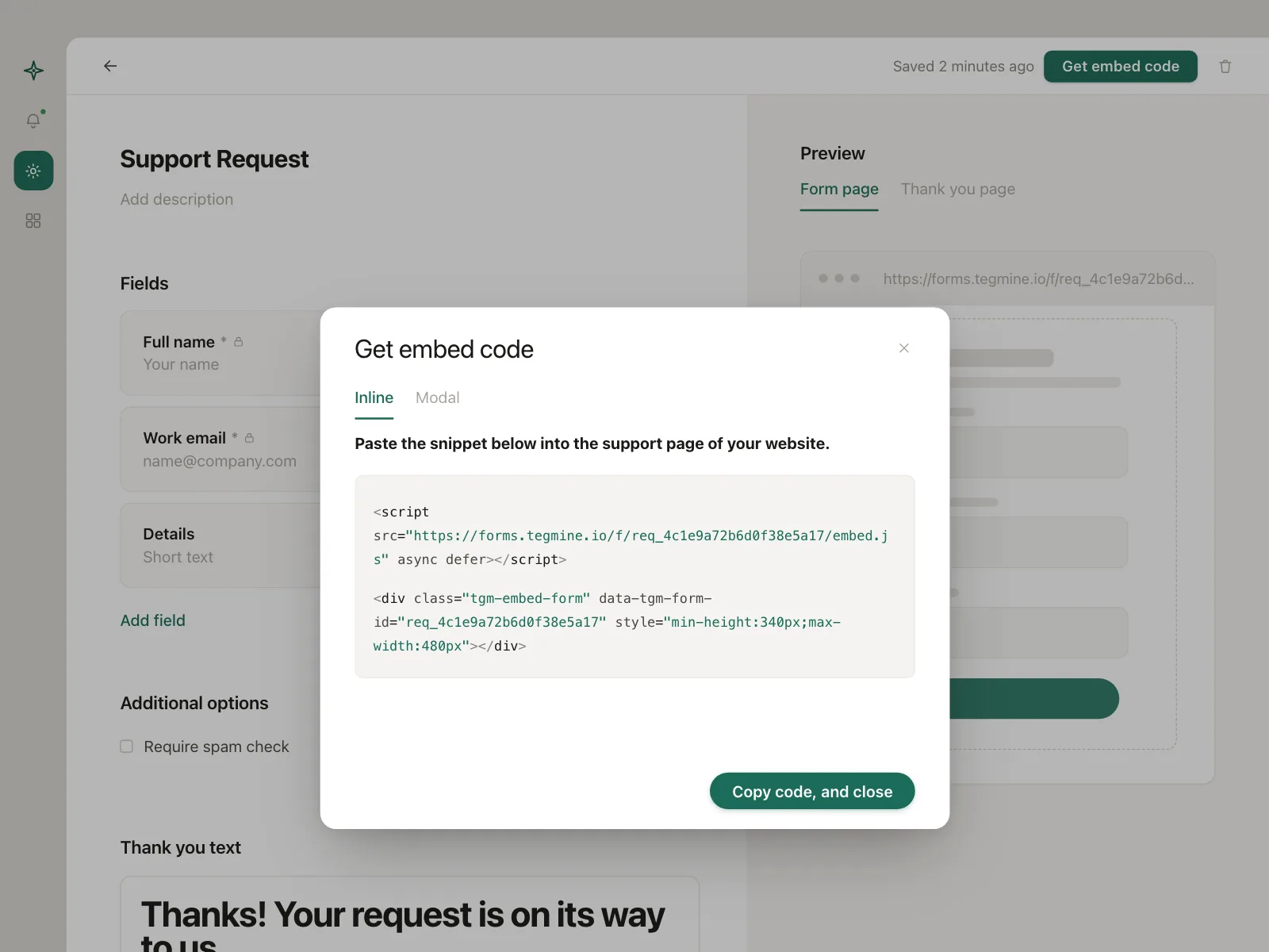 Code snippet