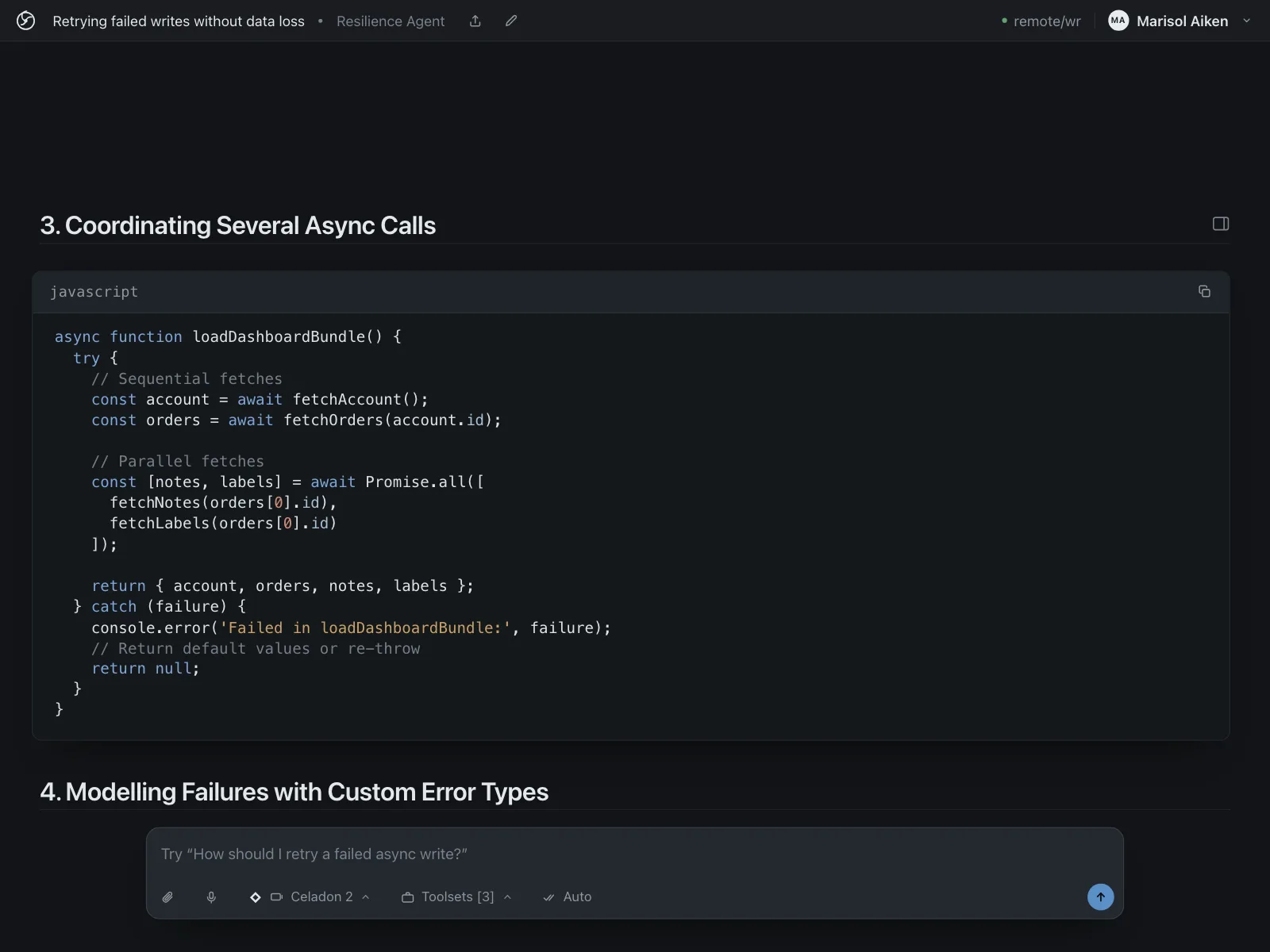 Code snippet