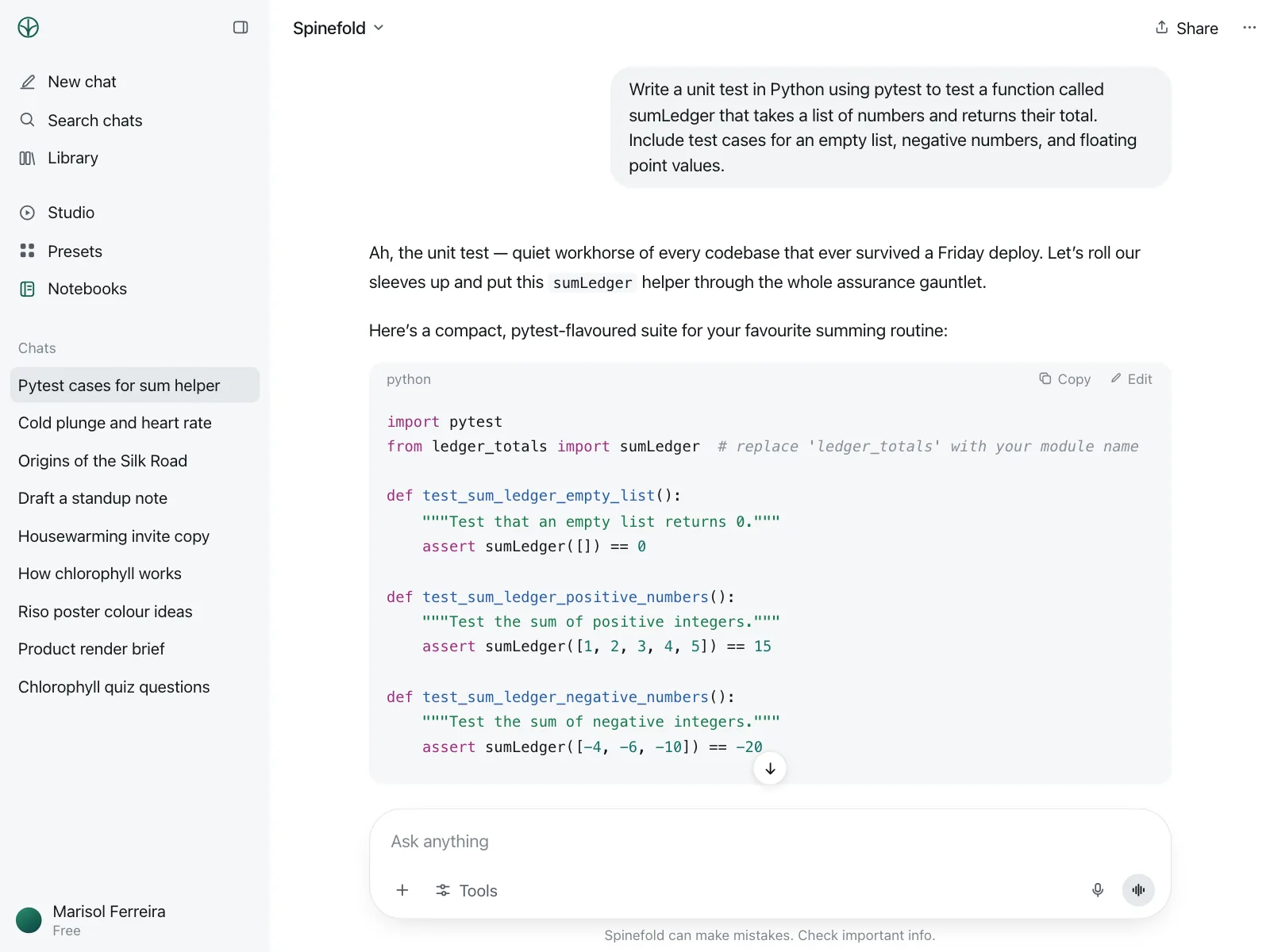 Code snippet