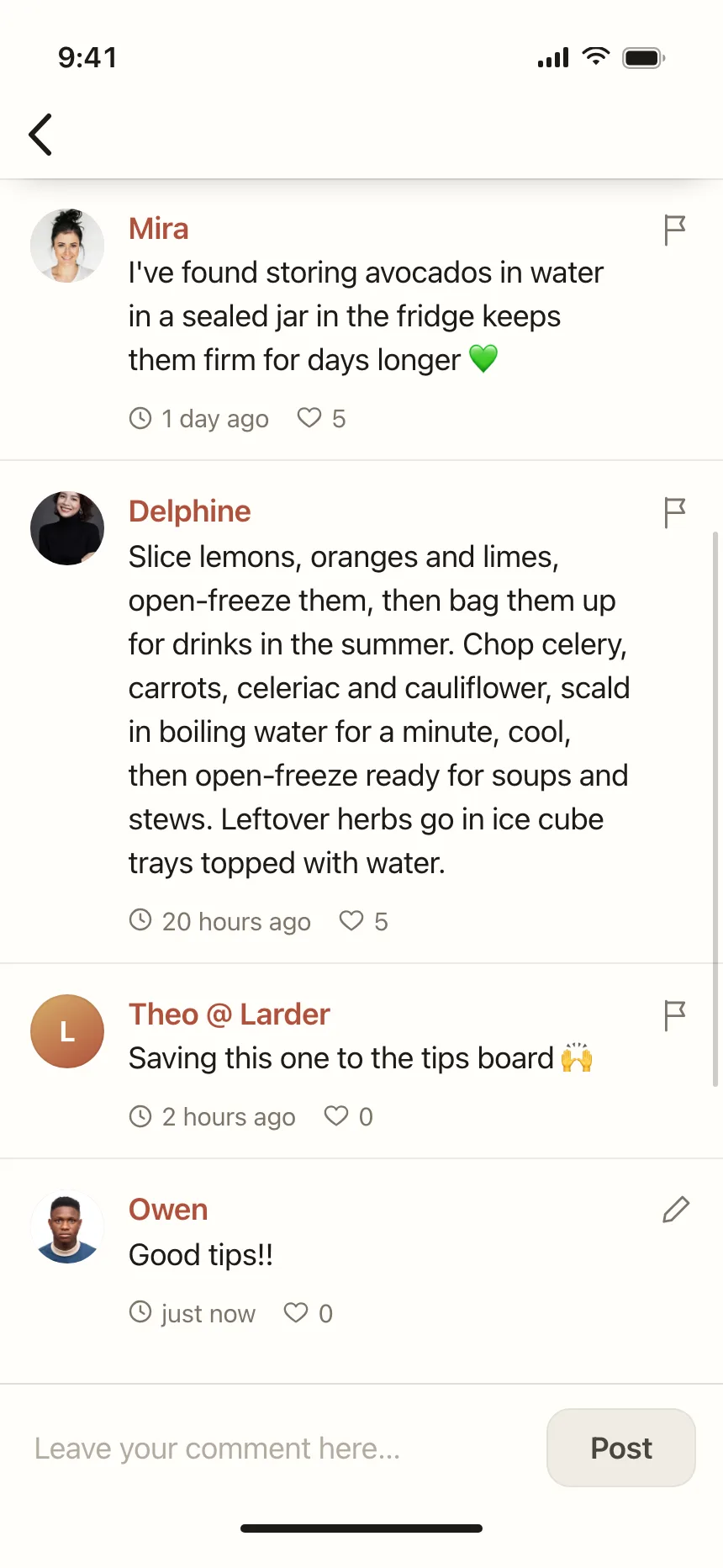 Comments
