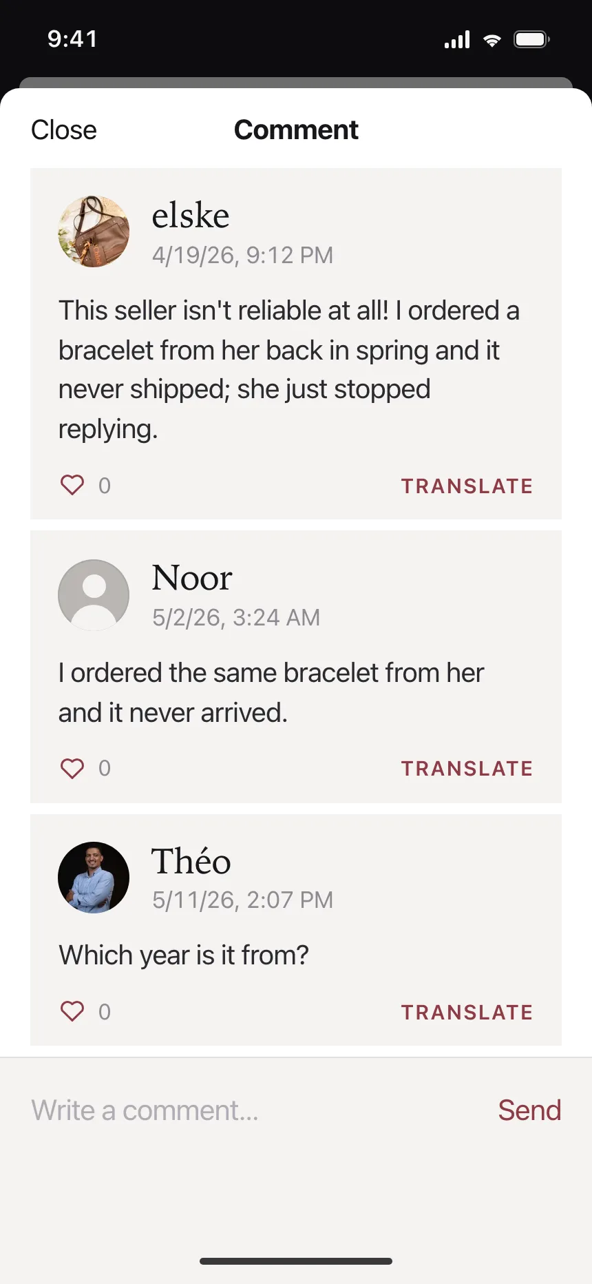 Comments