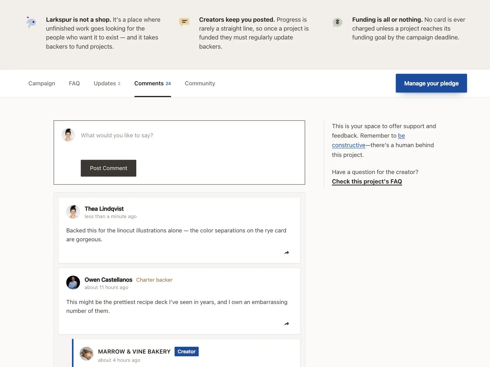 Comments