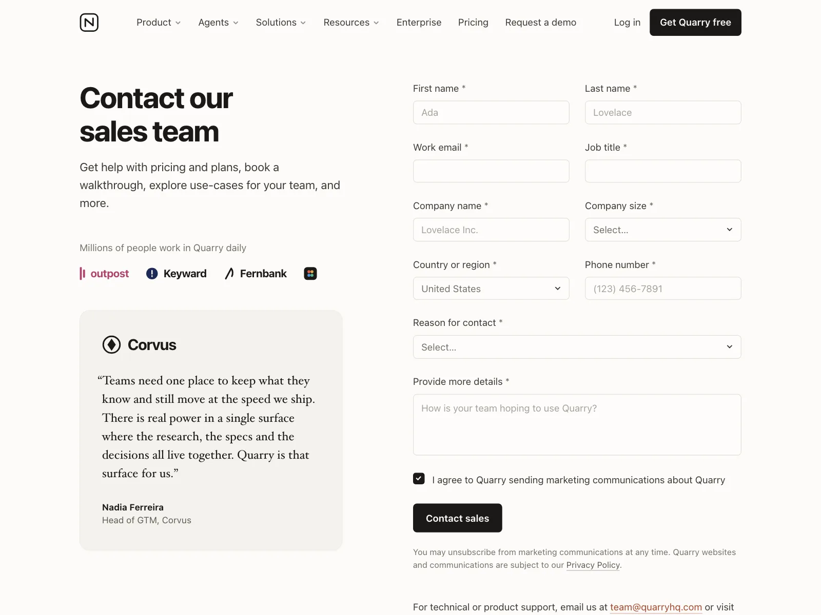 Contact