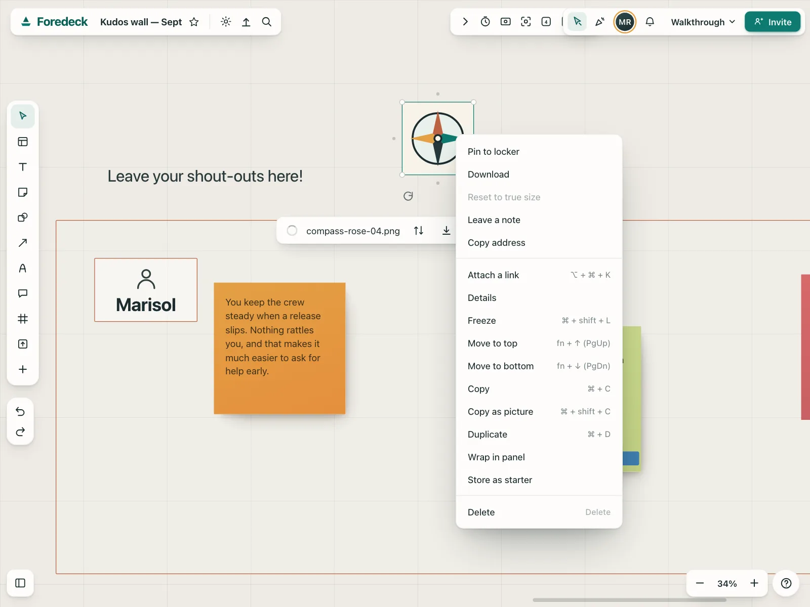 Context menu
