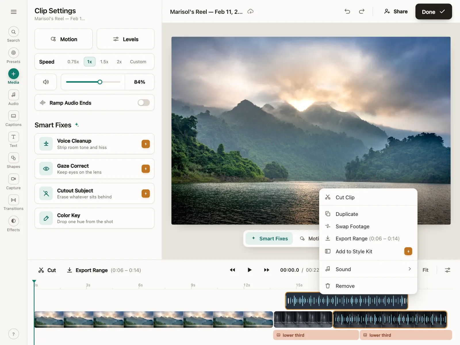 Context menu