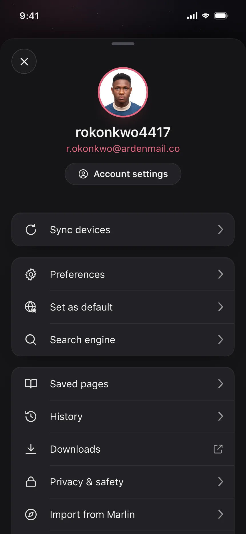 Dark mode
