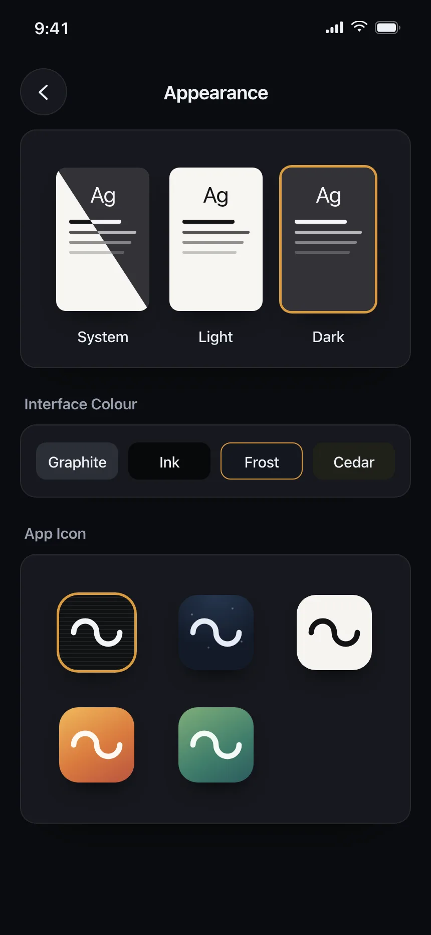 Dark mode