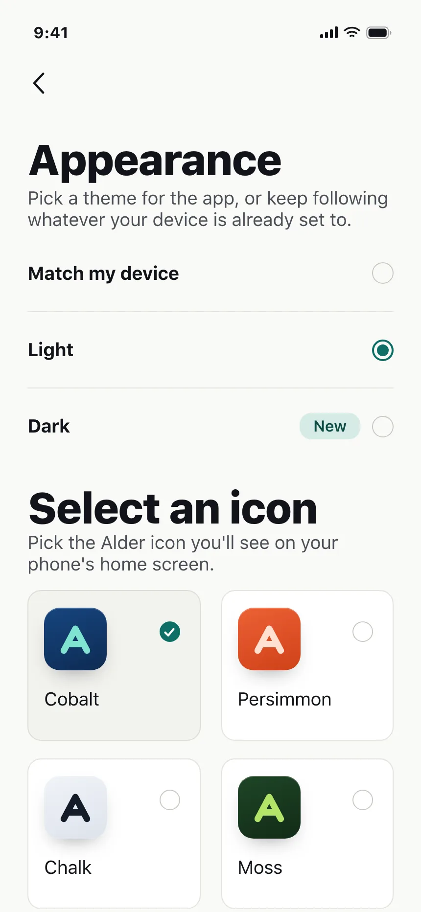 Dark mode