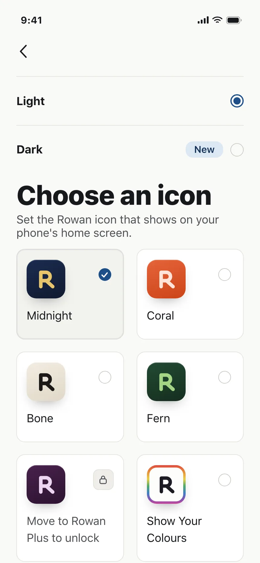 Dark mode