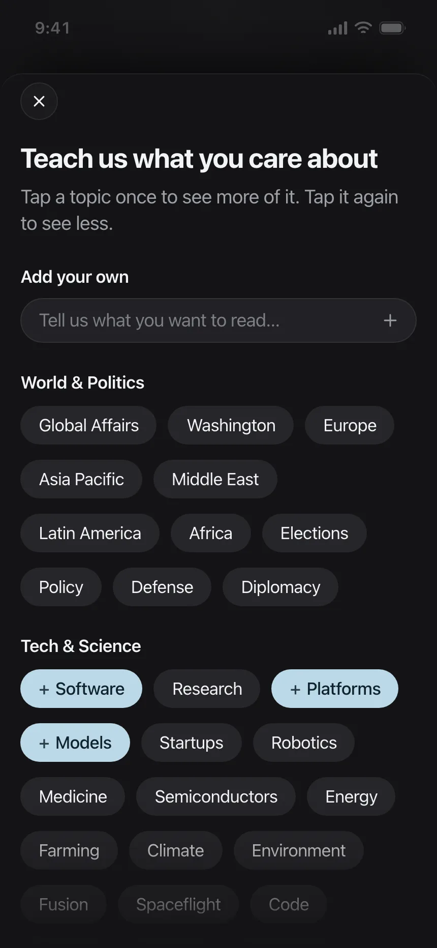 Dark mode