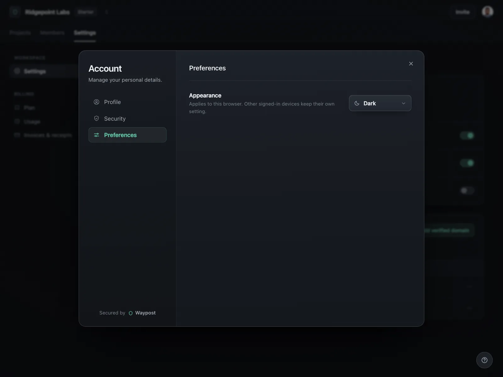 Dark mode