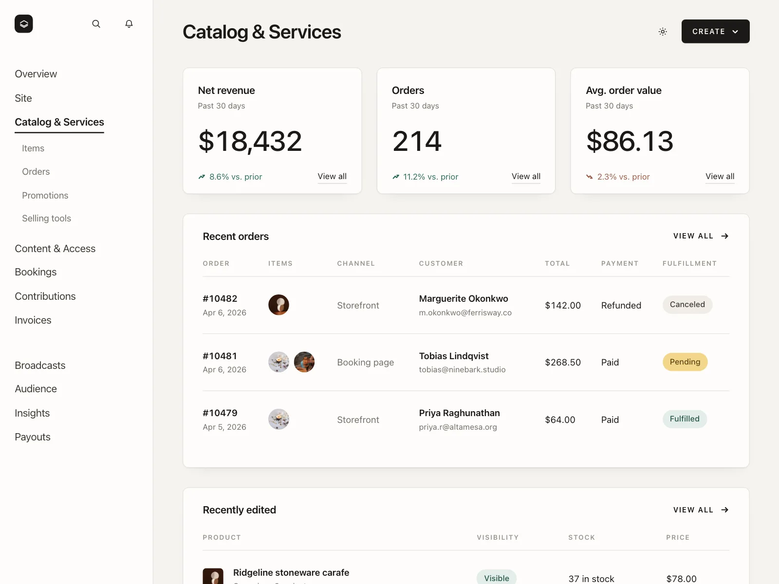 Dashboard