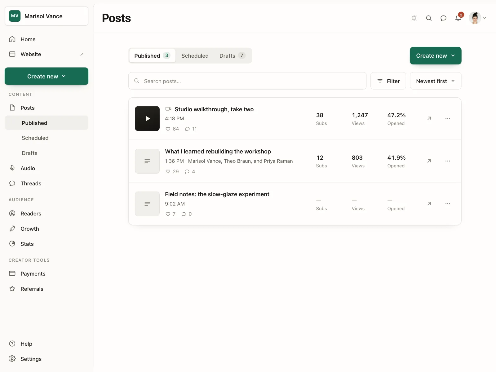 Dashboard
