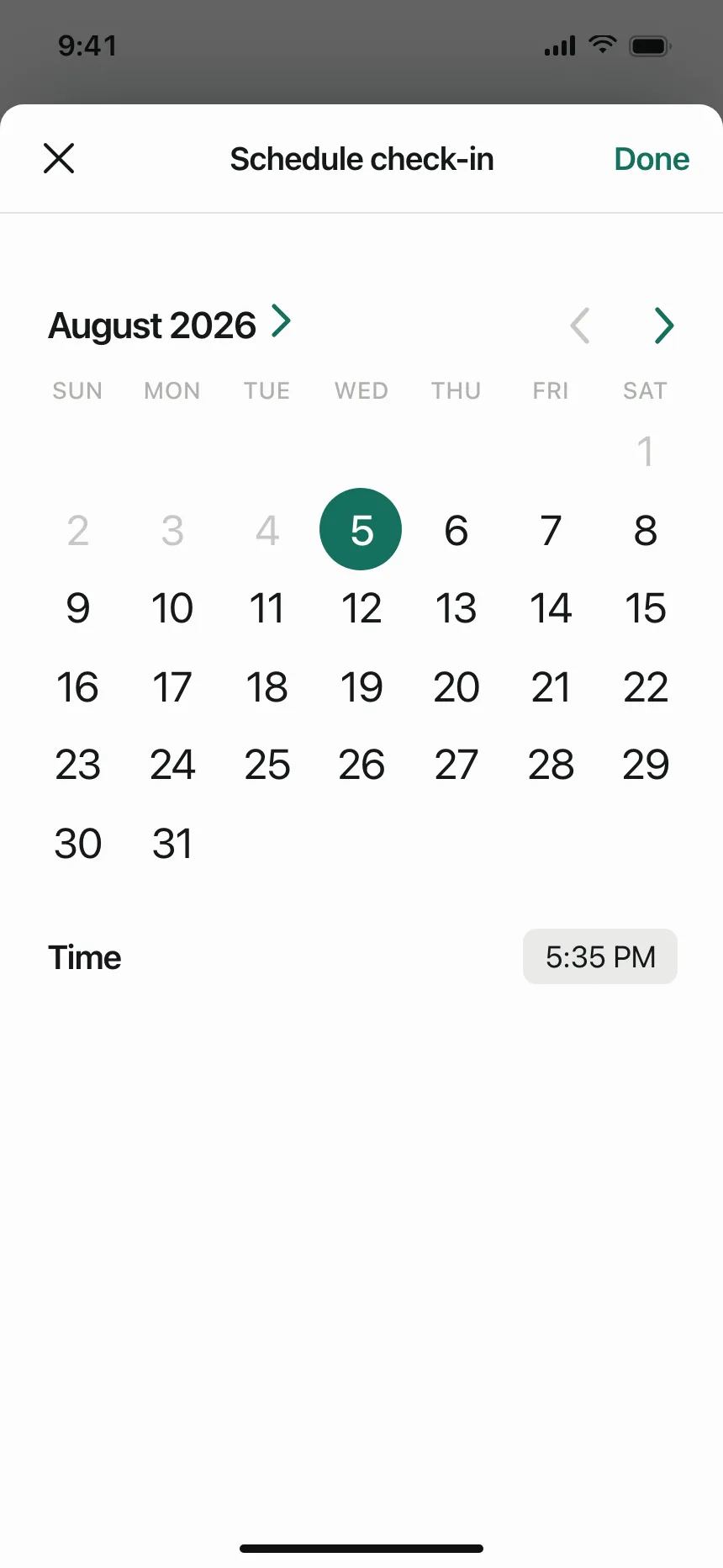 Date picker