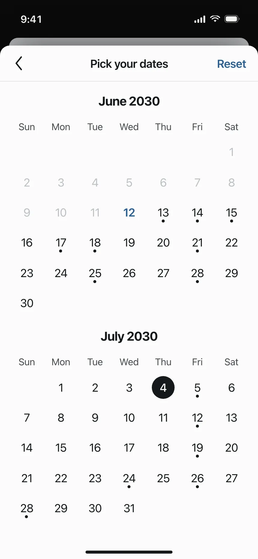 Date picker