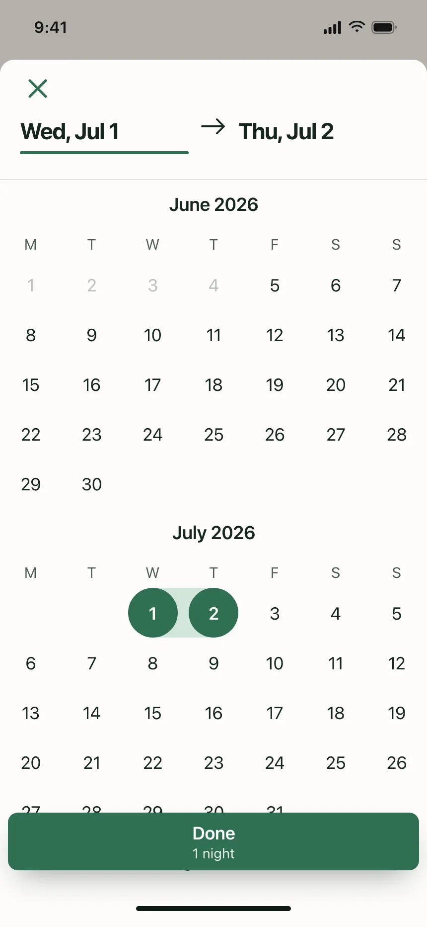Date picker
