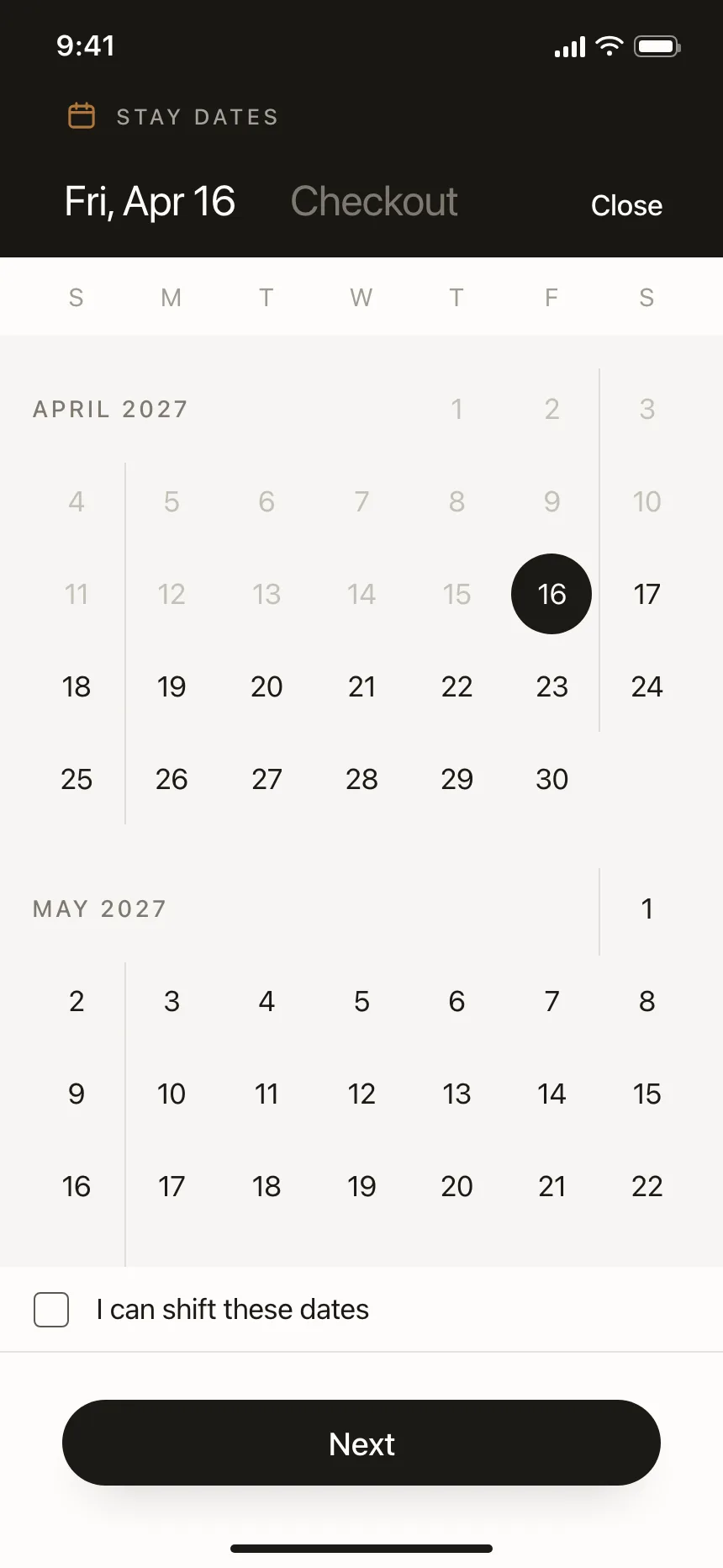 Date picker