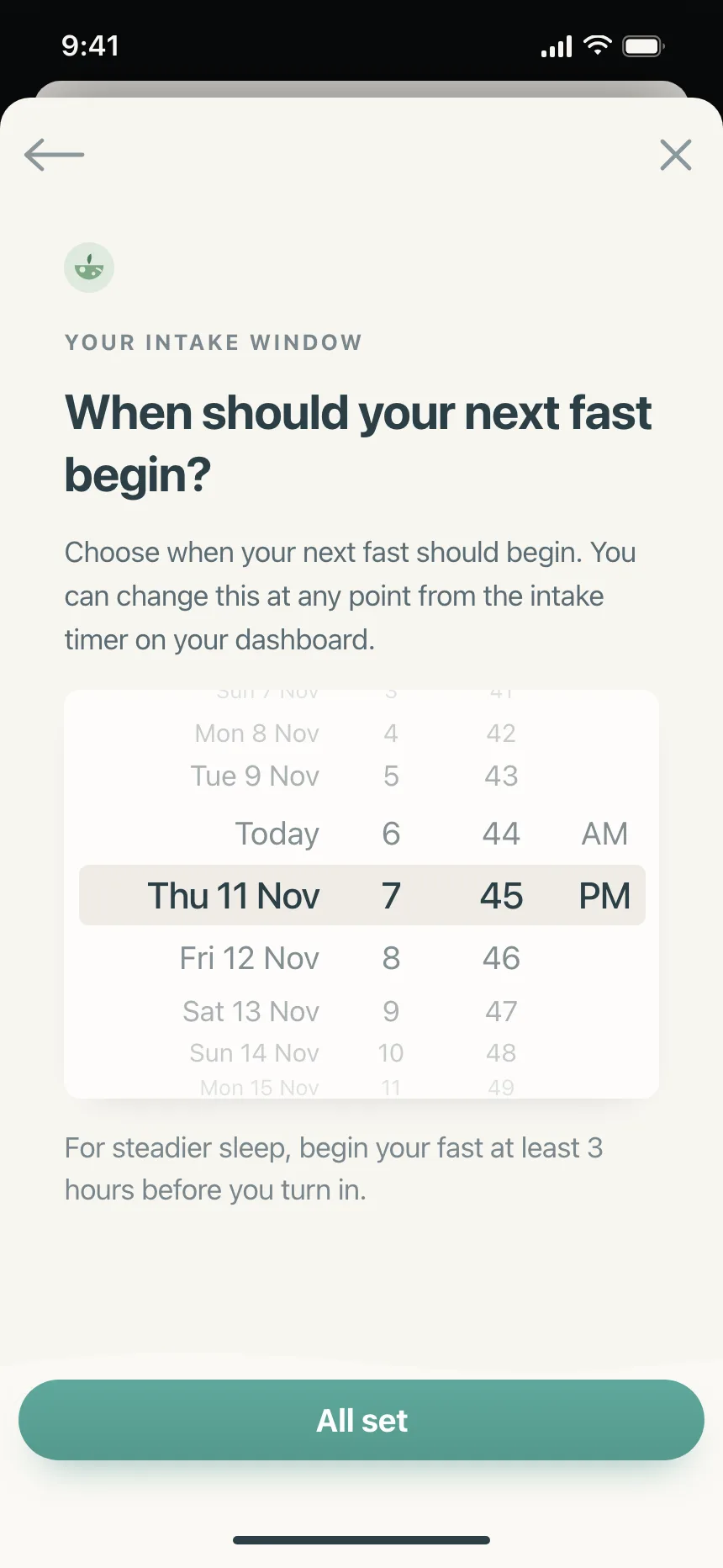 Date picker