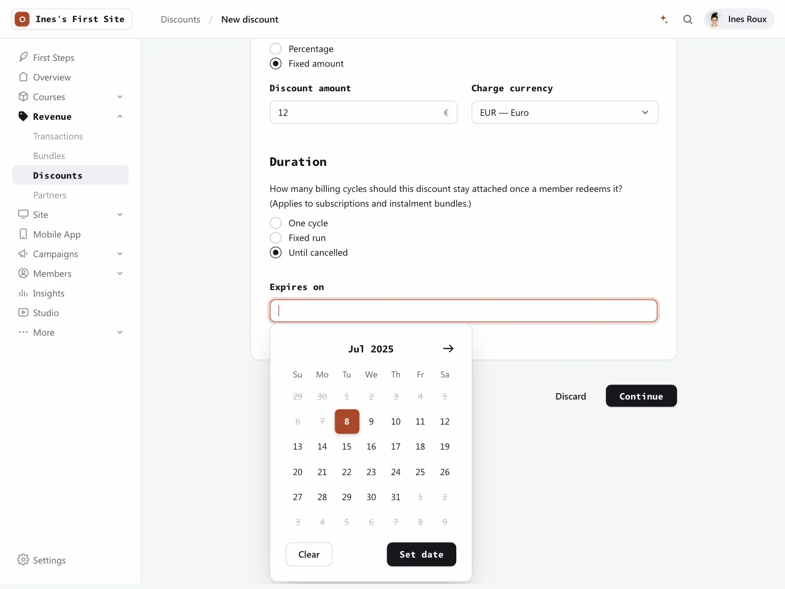 Date picker