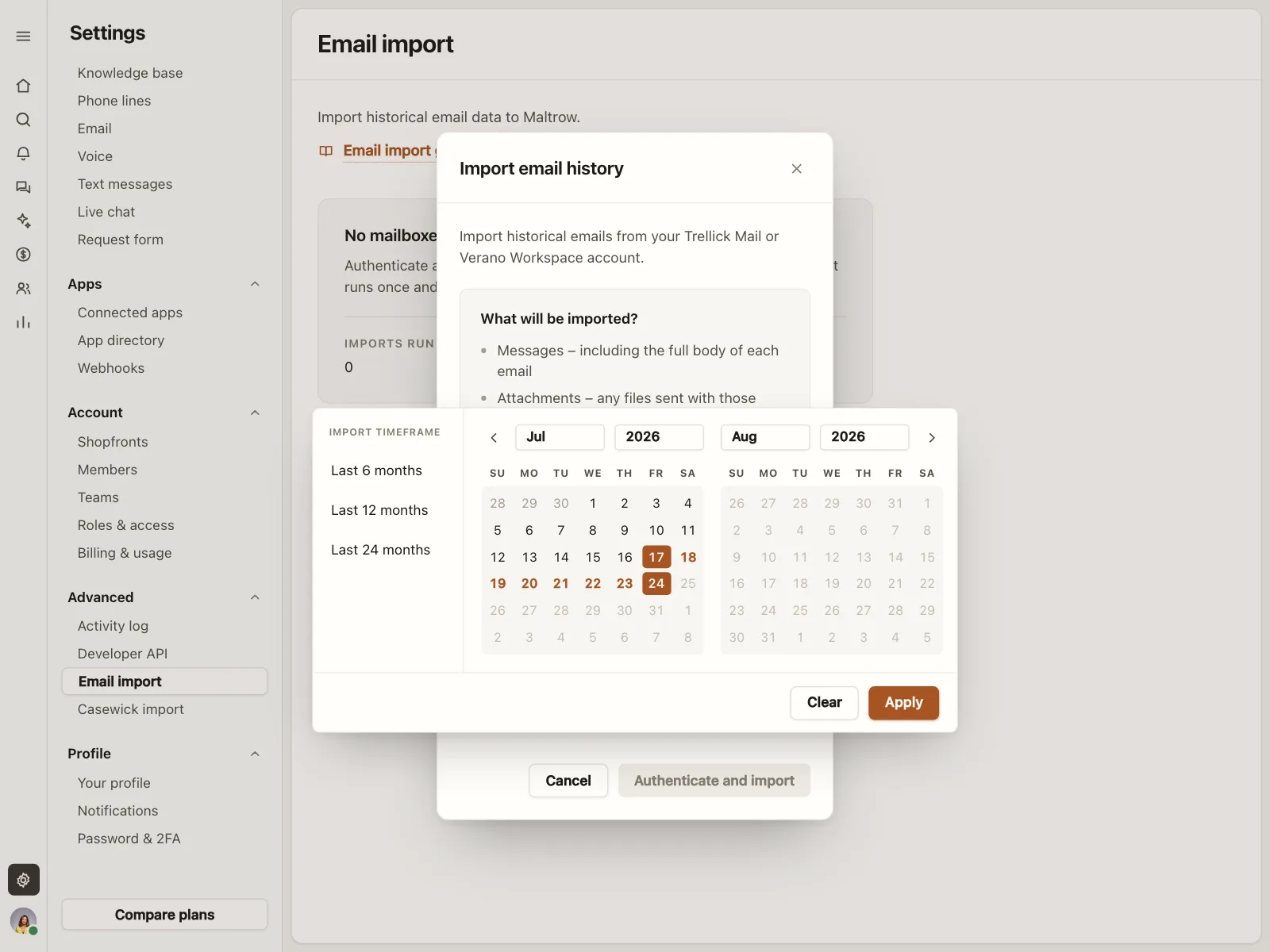 Date picker