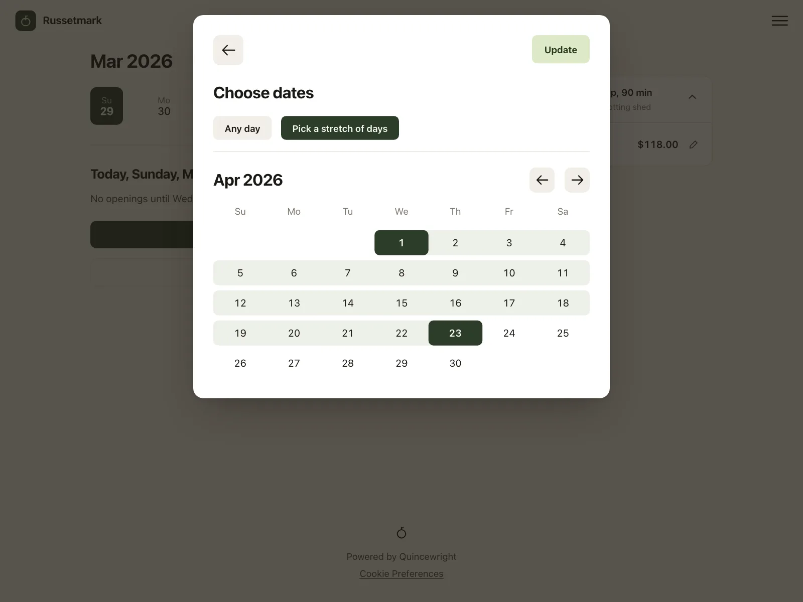 Date picker