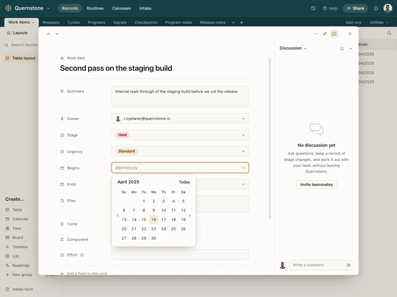 Date picker