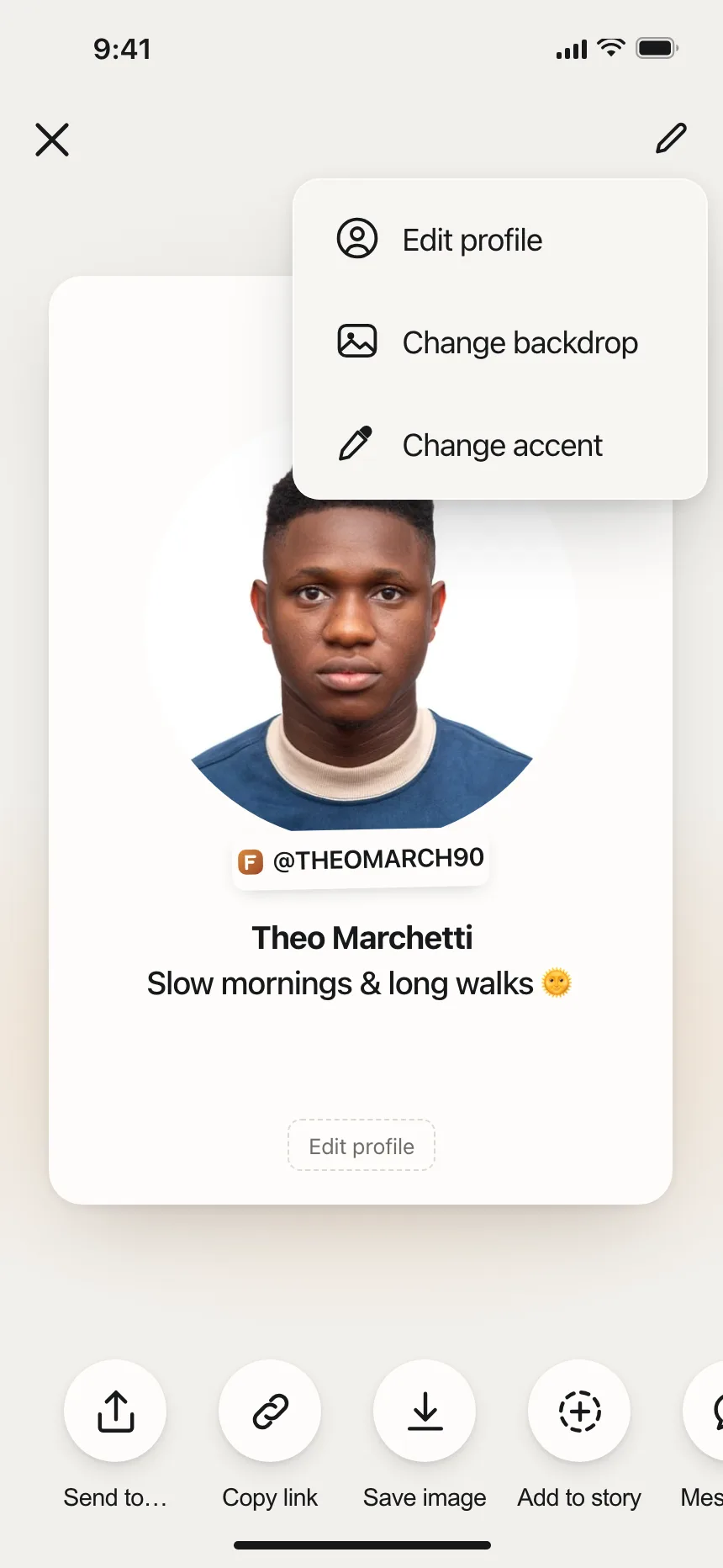 Dropdown menu